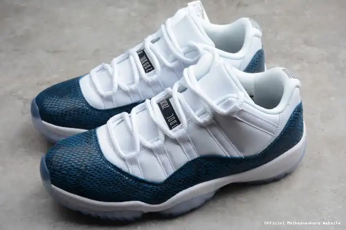 Official Maikesneakers Jordan CD6846-102 Blue Low 11 Navy Air Snakeskin 0504